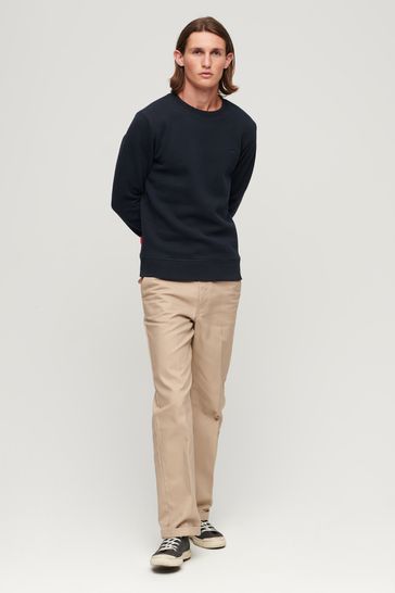 Buy Superdry Blue Essential Logo Crew Sweatshirt from Next USA