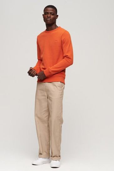 Superdry orange label crew sweatshirt best sale