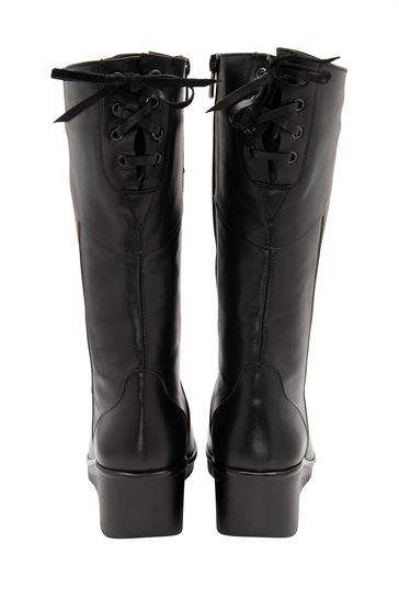 Mid calf zip up boots hotsell
