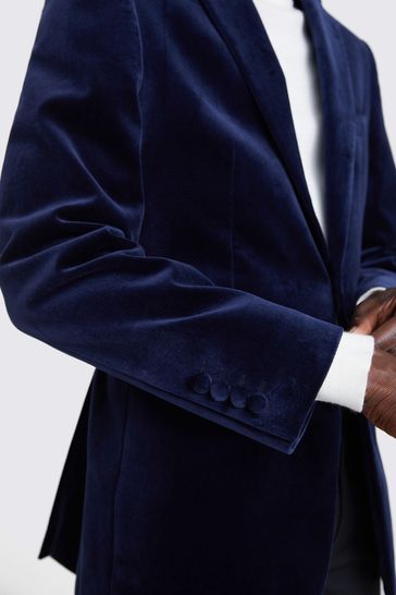 Tailored velvet blazer store