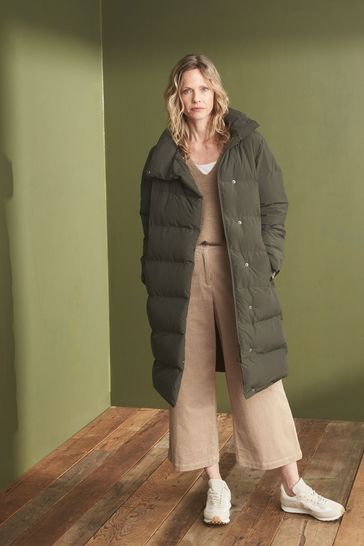 Seasalt Cornwall Green Holywell Bay Waterproof Coat