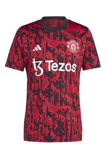 Adidas red and black shirt outlet