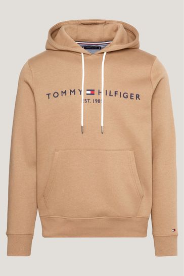 Buy Tommy Hilfiger Cream Tommy Logo Hoodie from Next Estonia