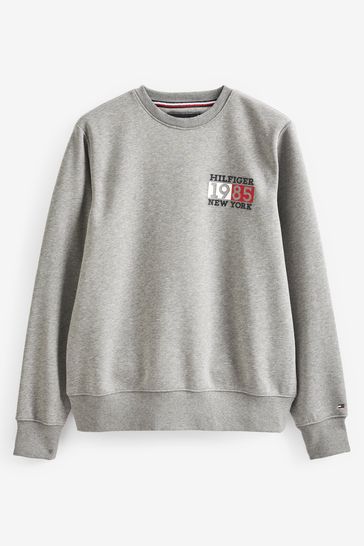 Hilfiger Buy Yourk Tommy Flag Sweatshirt Naw Grey from Next USA