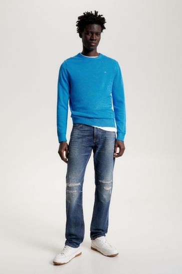 Buy Tommy Hilfiger Cotton Blend Jumper With Cashmere from Next USA