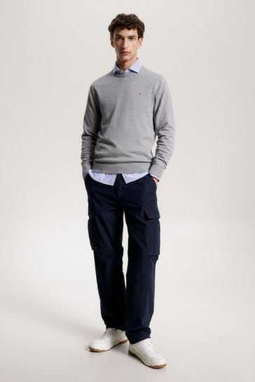 Tommy Hilfiger Cotton Blend Jumper With Cashmere