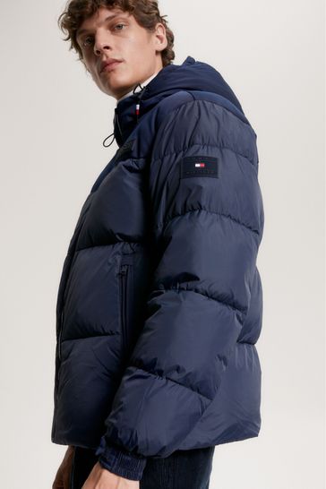Buy Tommy Hilfiger Blue New Hooded York USA Jacket from Next