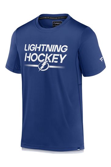 Fanatics Blue Tampa Bay Lightning Authentic Pro Short Sleeve Tech T Shirt
