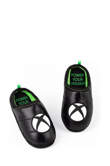 Vanilla Underground Black XBox Slippers