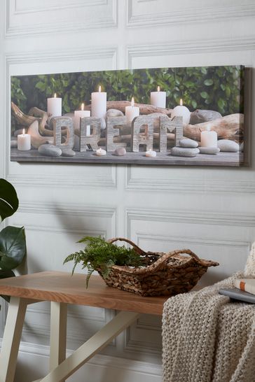 Led candle sales canvas