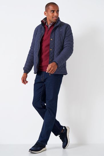 Buy Crew Clothing Company Navy Blue Classic Casual Jacket from