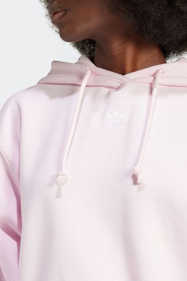 Adidas originals pink shop trefoil boyfriend hoodie
