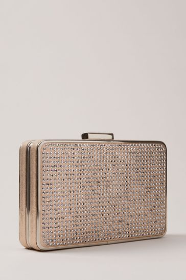 Sparkly store gold clutch