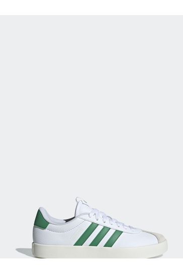 adidas White/Green VL Court 3.0 Trainers