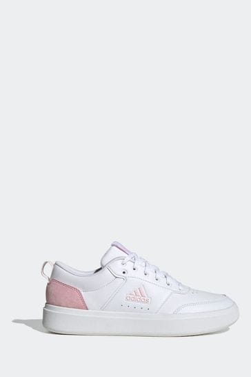 adidas White/Pink Sportswear Park Street Trainers