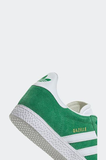 Buy adidas Originals Green White Junior Gazelle Trainers from Next Denmark