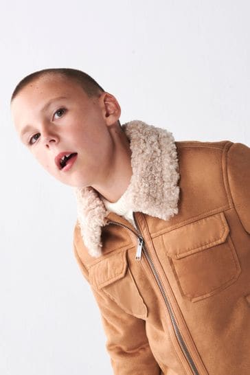 River island sales boys leather jacket
