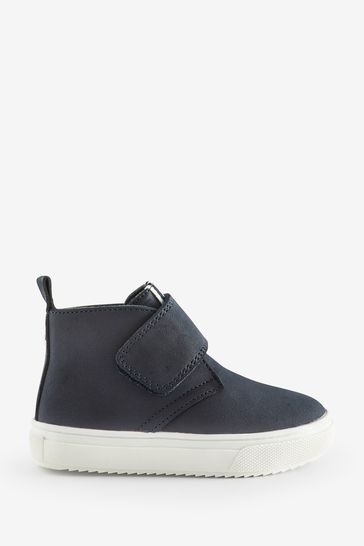 River Island Blue Boys Suede Lace Demi Boots