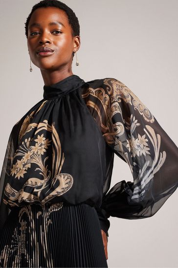 Ted baker store black maxi dress