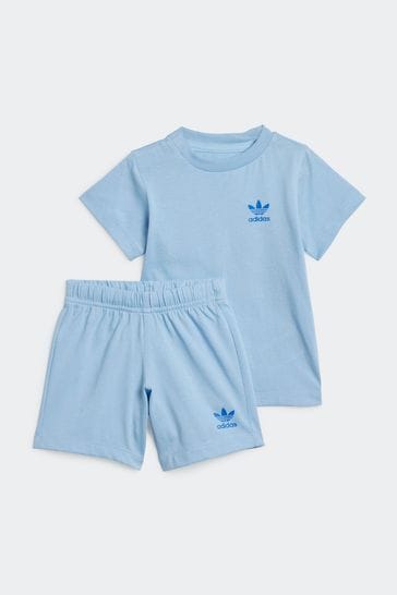 Buy adidas Originals 100 Cotton Shorts And T Shirt Set from the Laura Ashley online shop