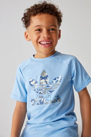 Buy adidas Originals Grey Blue Camo Short T Shirt Set from Next Croatia