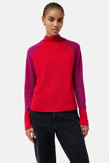 Jigsaw fleece merino raglan jumper shop