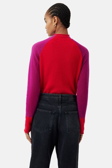 Buy Jigsaw Red Merino Cashmere Raglan Jumper from Next Ireland