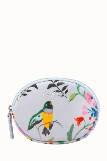 Cath Kidston Blue Paper Birds Print Round Coin Purse