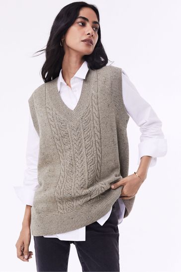 Buy Baukjen Natural Ellen Recycled Knitted Vest from Next Singapore