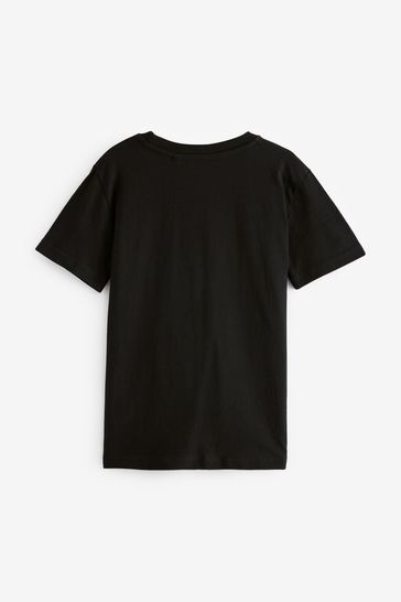 Buy Black Wait What Short Sleeve Graphic T Shirt 3 16yrs from