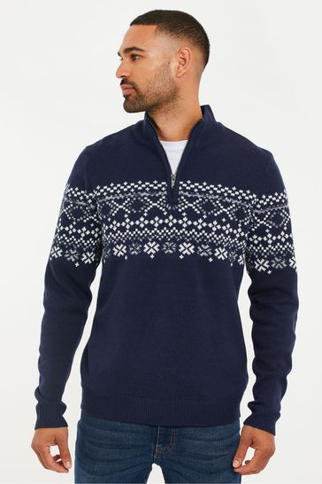 Half zip online christmas jumper