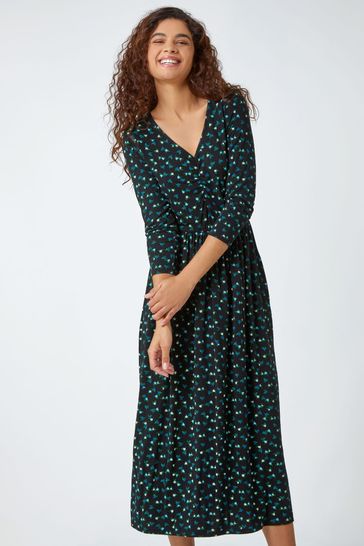 Midi dress with best sale pockets
