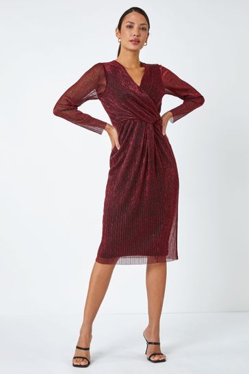 Metallic shimmer dress hotsell