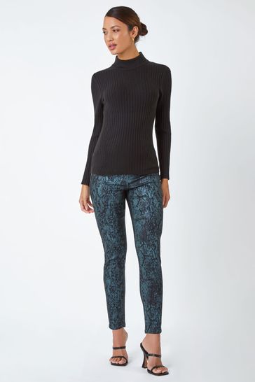 Snake discount print jeggings
