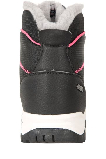 Buy Mountain Warehouse Black Kids Comet Waterproof Snow Boots from