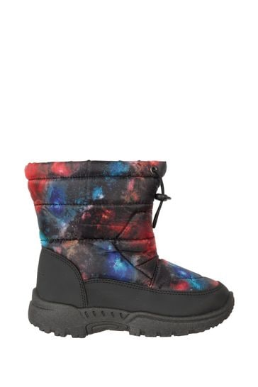 Mountain Warehouse Black Caribou Toddler Printed Snow Boots