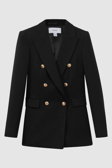 Double breasted on sale female blazer