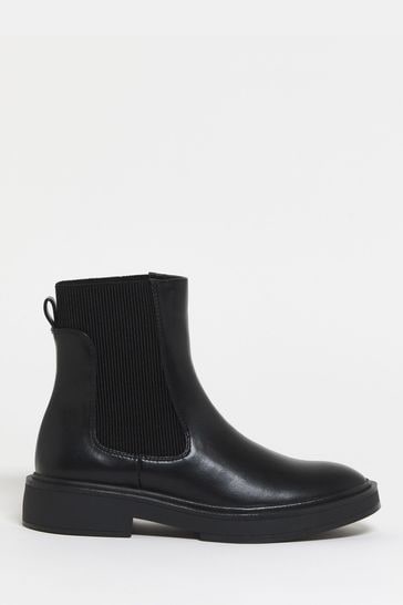 Simply Be Black Regular/Wide Fit Classic Chelsea Ankle Boots