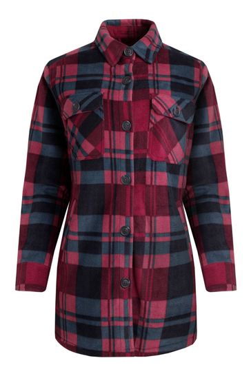 Buy Weird Fish Autumn Oversized Check Fleece Shacket from Next Germany
