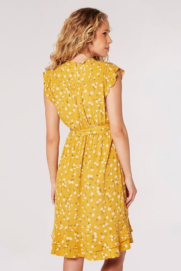Buy Apricot Yellow Scattered Daisy Ditsy Dress from Next Ireland