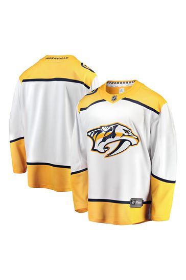 Buy Fanatics NHL Nashville Predators Away Breakaway White Jersey