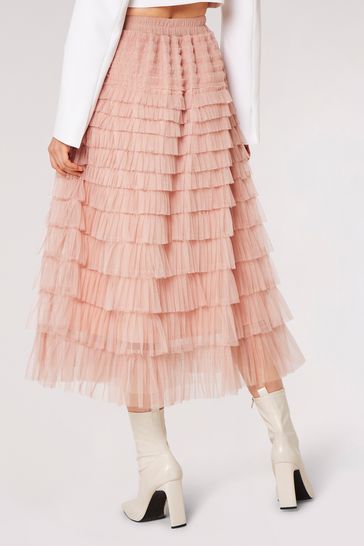Ashley tulle on sale midi skirt