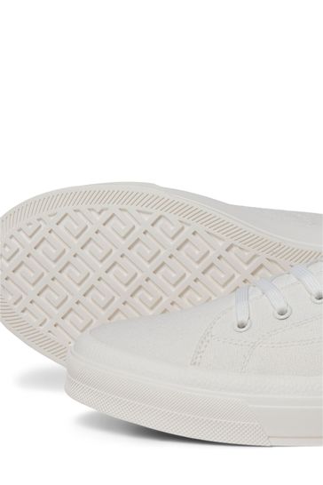 Buy JACK JONES White Canvas Trainers from Next United Arab Emirates