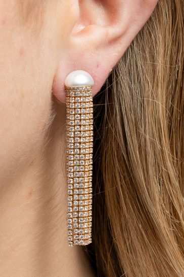 Jon richard pearl drop earrings sale
