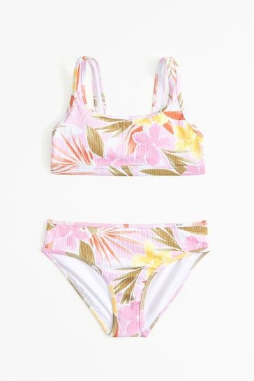 Abercrombie & Fitch Pink Floral Print Bikini