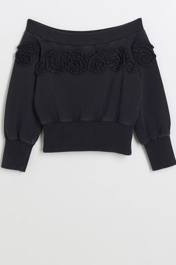 River island bardot jumper store