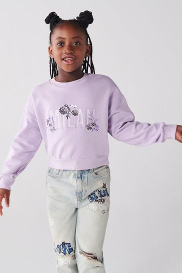 Purple girls clearance sweater