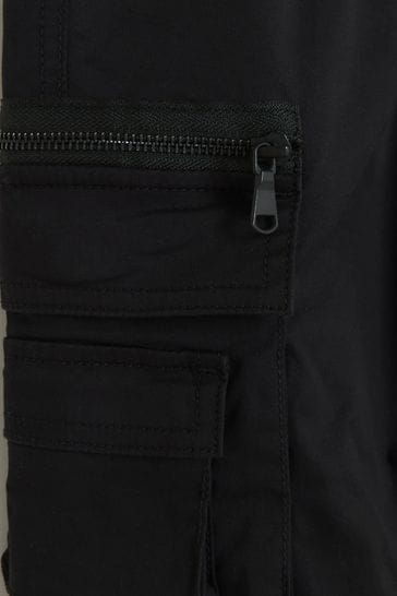 River island black cargo pants on sale