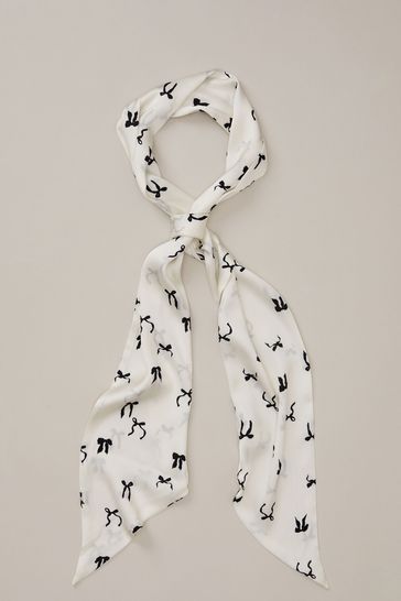 White shop skinny scarf