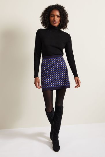 Phase Eight Multi Nicole Geo Twin Set Black Skirt